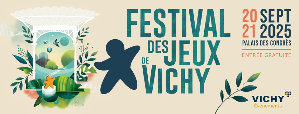 Festival du jeu de société de Vichy les 20 et 21 septembre 2025