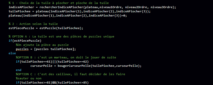 Algorithme travaillé pour l’équilibrage du jeu