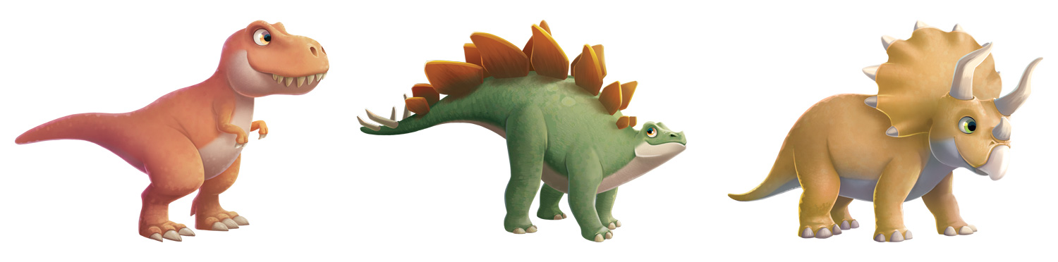 Quelques dinosaures illustrés par Maïa Zeidan