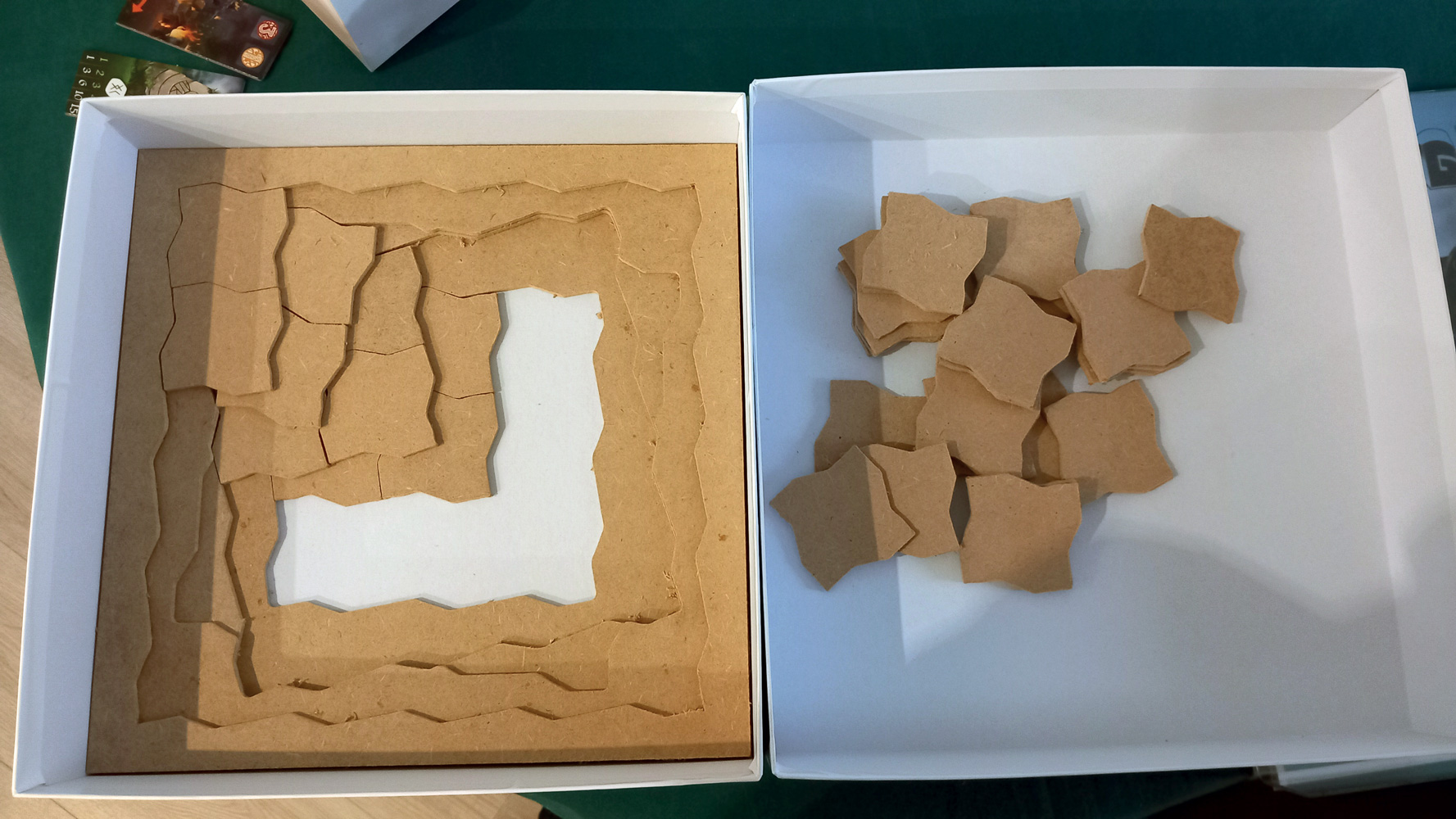 Simulation des 4 couches de terrain et découpage