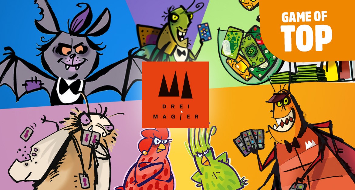 Drei Magier Spiele - Le Poker Des Cafards, Gioco Di Carte In Francese Per 2-6 Giocatori, Da 8 Anni, Durata 15 Minuti