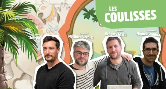 Équipe de développement réunie pour créer Les Jardins Suspendus